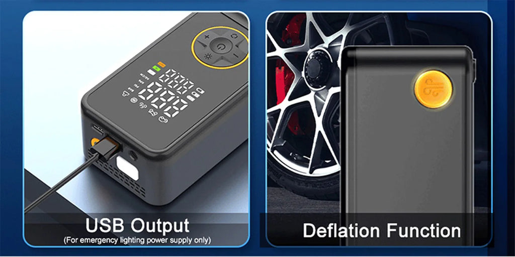 Rechargeable Tire Inflator with Digital Gauge, 150 PSI