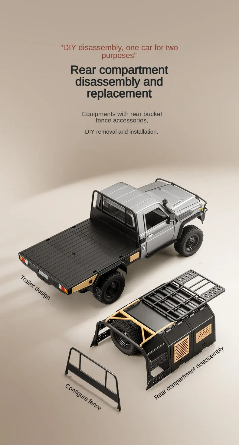 MN82 / MN82S / LC79 1:12 Scale 4WD RC Pickup Truck – Remote Control Off-Road Crawler for Kids