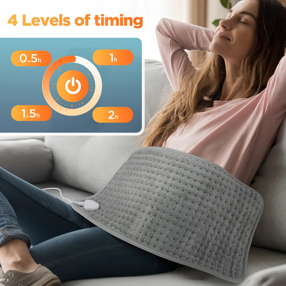 Electric Heating Blanket Mat – Heated Pad for Bed & Sofa, Warm Winter Thermal Blanket, 58x29cm
