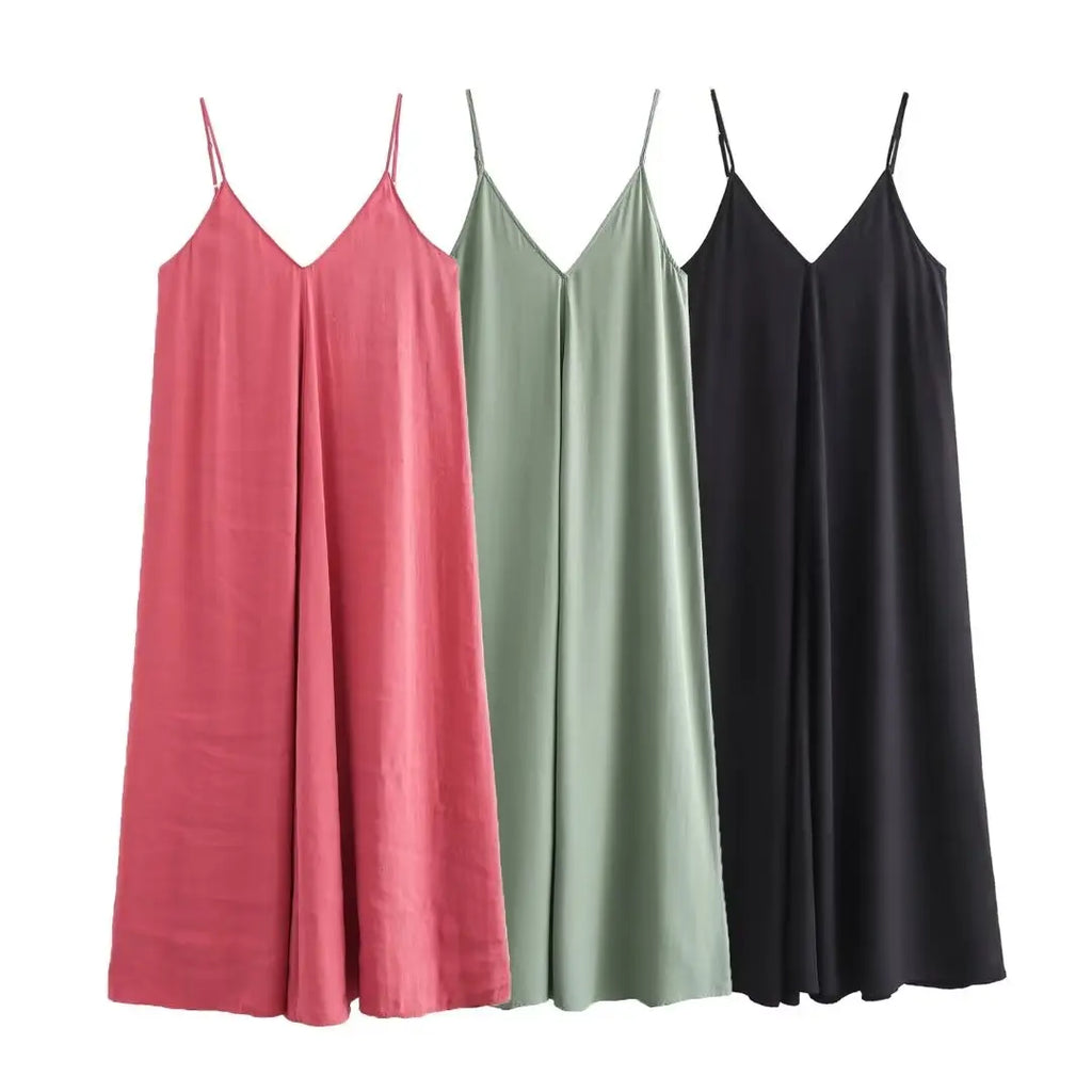 Red Backless Slip Maxi Dress — Sexy Draped Beach Party Dress