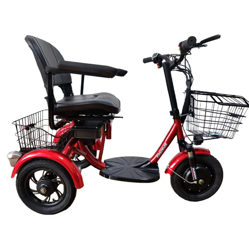 3-Wheel Electric Mobility Scooter for Adults, Folding Long-Range Design