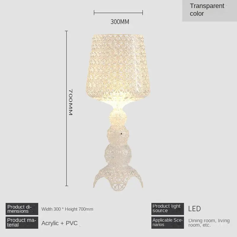Acrylic Table Lamp – Modern Bedside Lighting