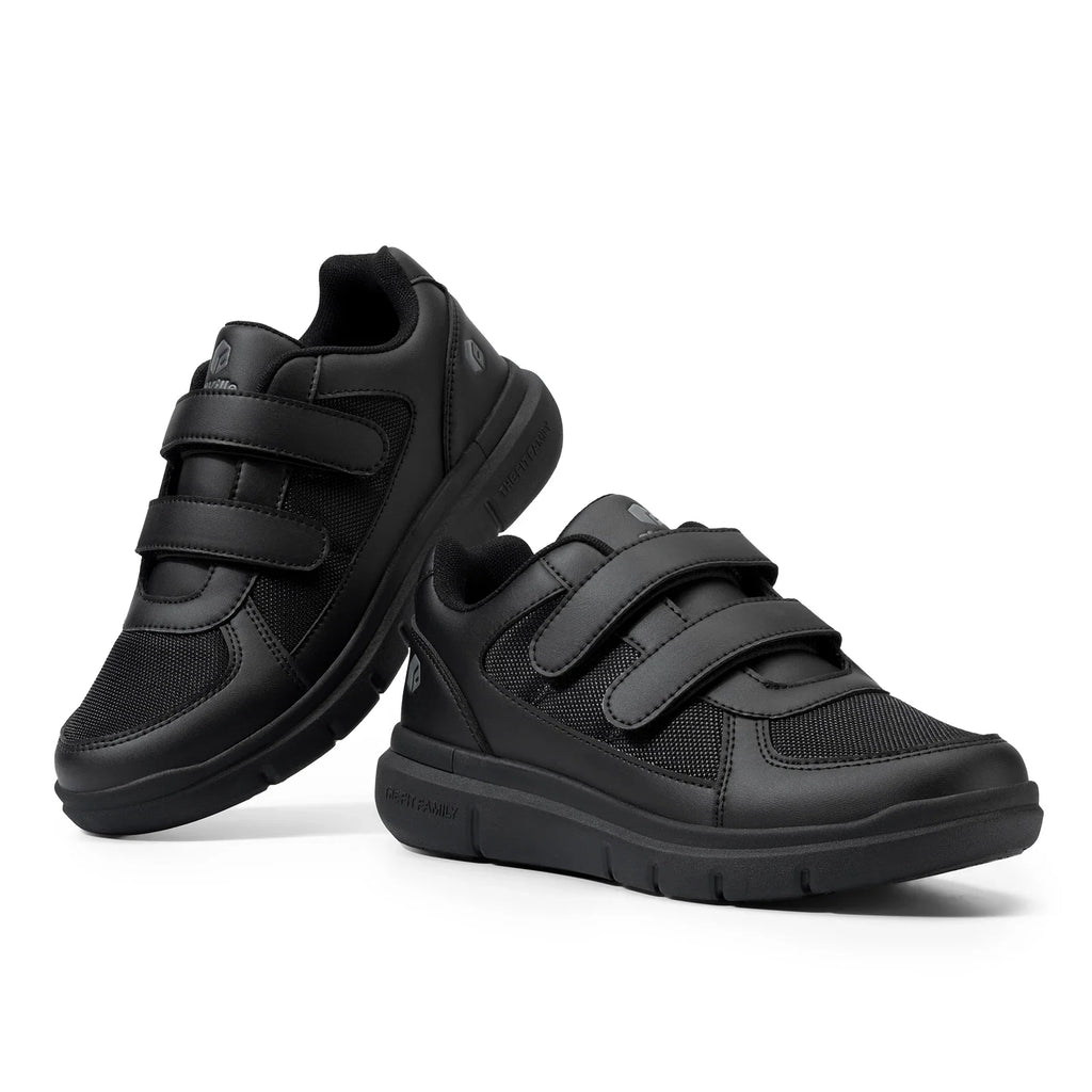 Men's Extra Wide Diabetic Flat Shoes – Orthopedic Wide Fit for Elderly Neuropathy, Swollen Feet & Foot Pain Relief