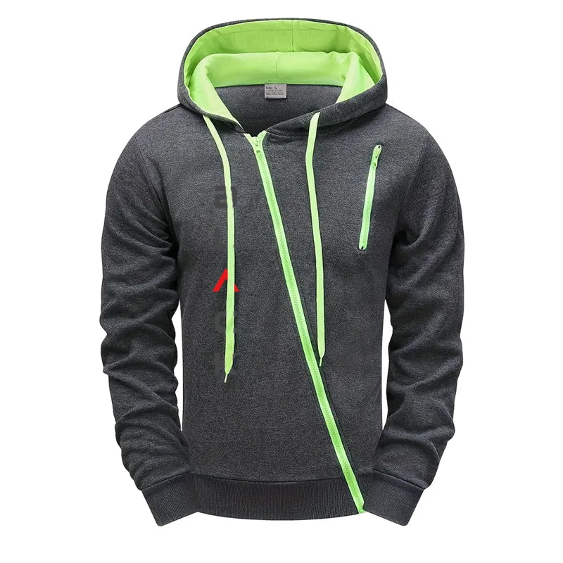 Men's Letter Print Zipper Hoodie Jacket & Jogger Pants Set – Casual Fashion Autumn Winter Tracksuit