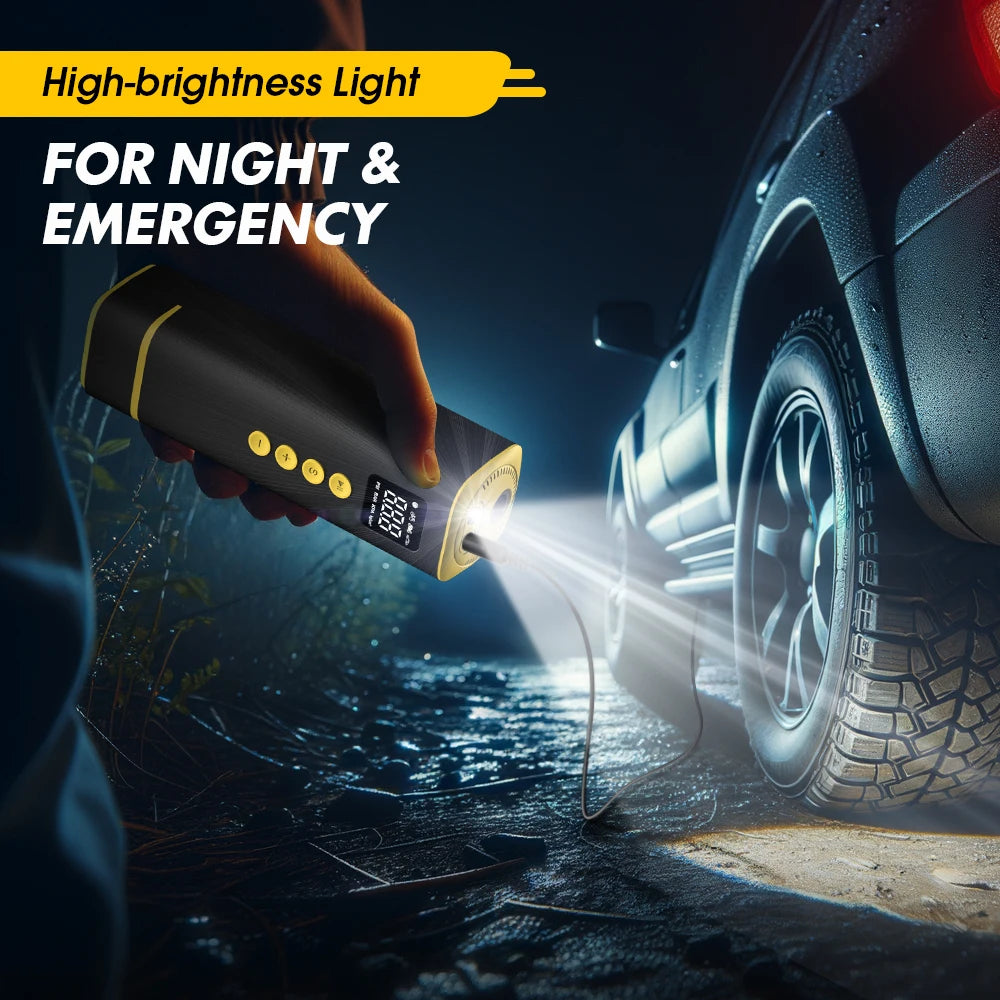 12V Digital Tire Inflator with Auto Shutoff, 150 PSI