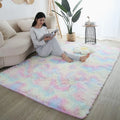 Fluffy Area Rug – Nordic Style Non-Slip Bedroom & Living Room Carpet, 8 Colors & 7 Sizes