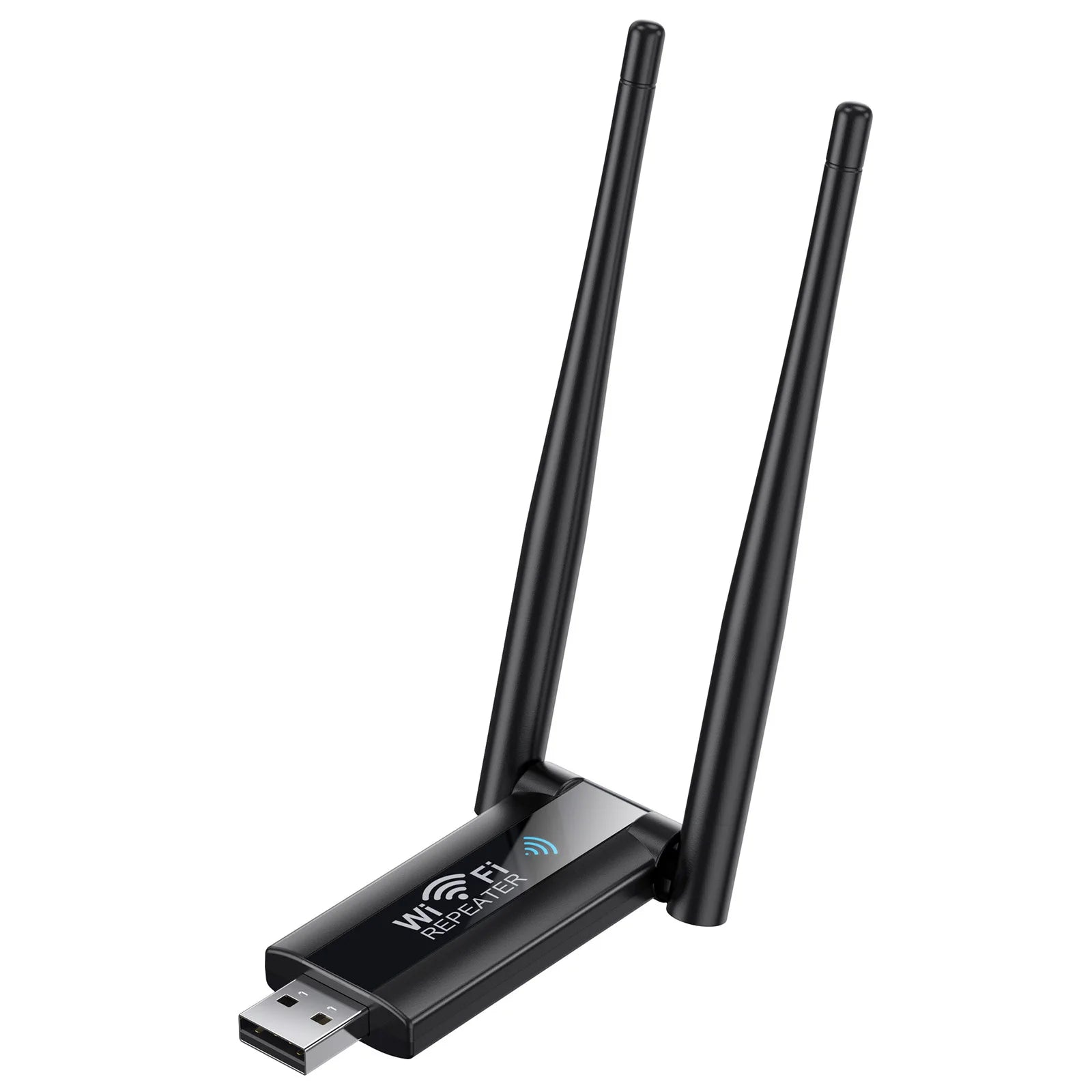 Stronger Signal. Every Room. — 2.4G 300Mbps USB WiFi Repeater & Signal Booster | Plug & Play, Long Range Extender, Home Network, CE Certified
