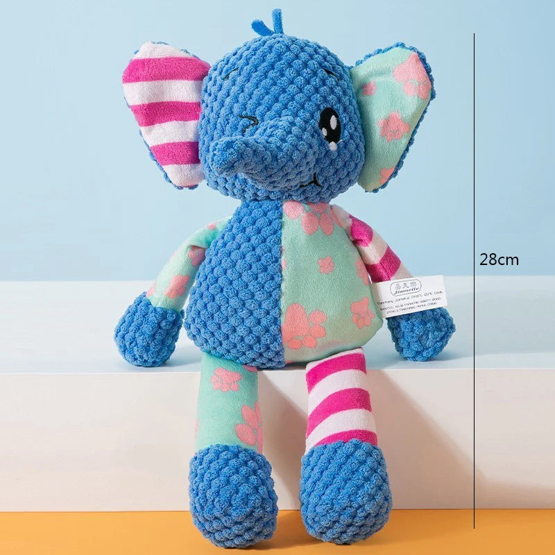 Cute Animal Squeaky Plush Chew Toy for Dogs & Cats