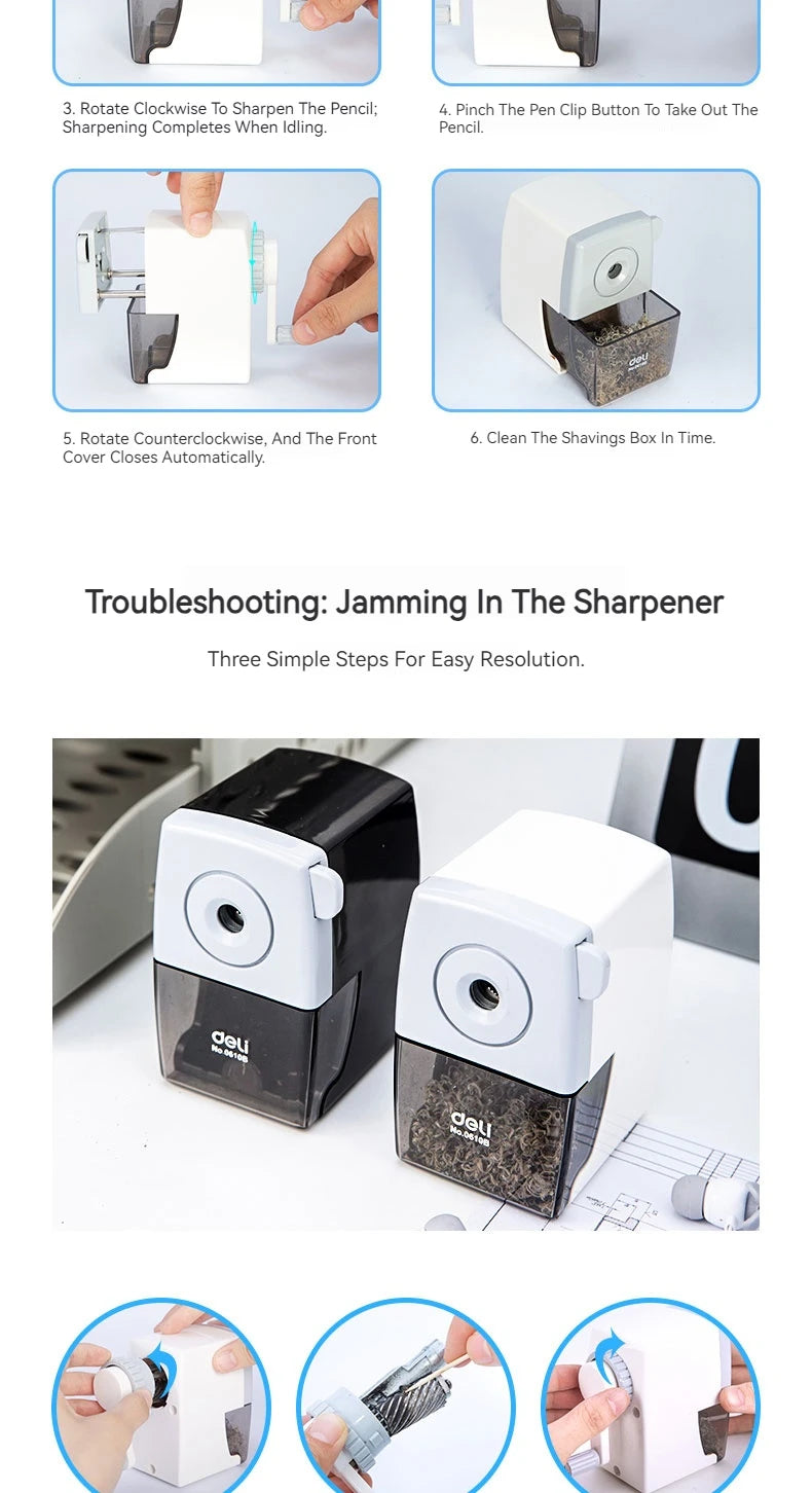 Deli Manual Rotary Pencil Sharpener