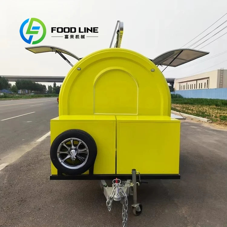 Customized Smart Mobile Food Truck — Hot Dog, Burger, Coffee & Ice Cream Trailer
