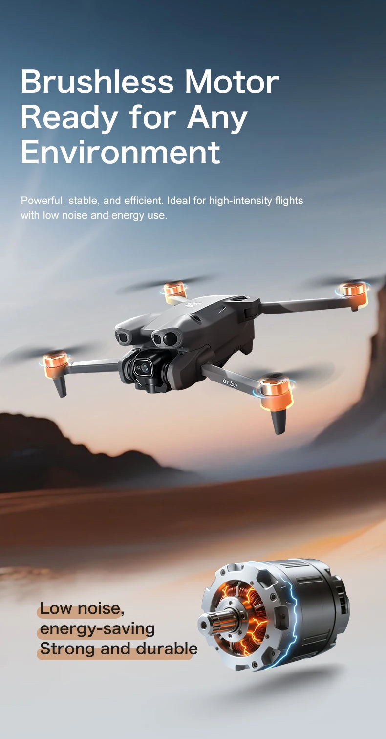 GT50 Camera Drone with Screen Remote & FPV