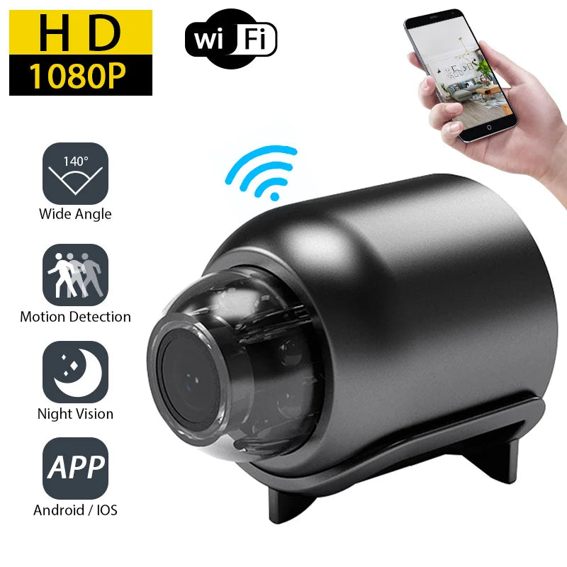 Mini Portable Security Camera – Night Vision, Motion Detection, Wireless Surveillance, Lightweight & Discreet