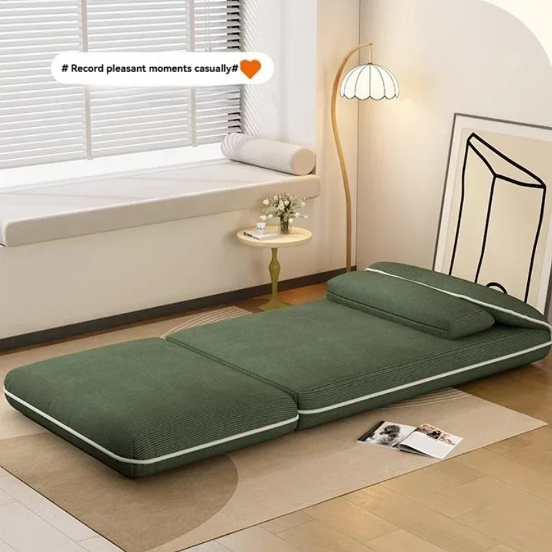 Foldable Fabric Sofa Bed — Lazy Tatami Lounge Chair