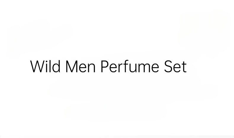 Men's Wild Fragrance Gift Set 3x30ml Eau de Toilette – Long-Lasting Masculine Scent