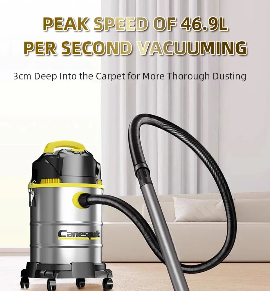 25L / 40L Wet & Dry 3-in-1 Vacuum Cleaner — High Power Commercial & Industrial Shop Vac for Car, Hotel & Home