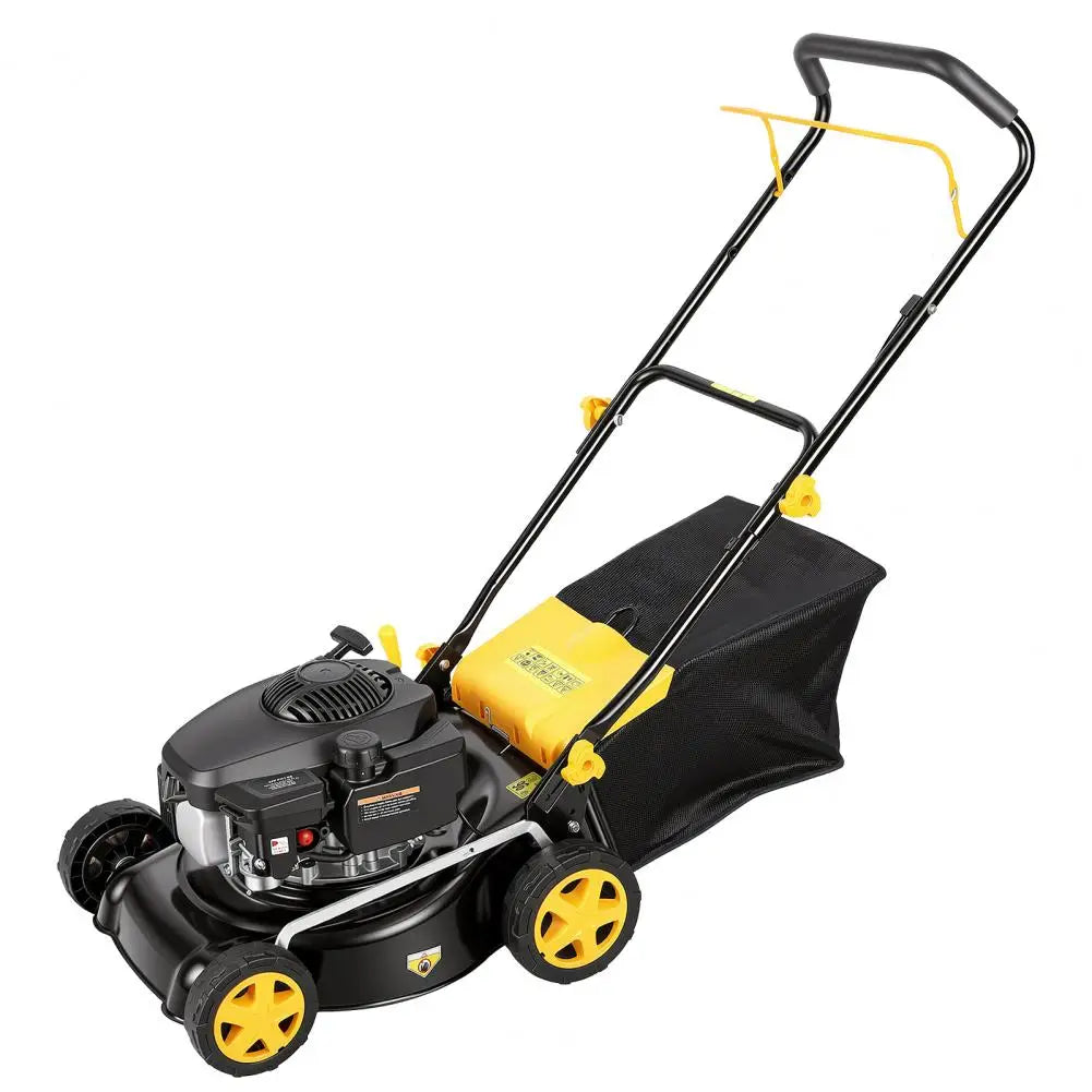 16-Inch Gas Lawn Mower | 4-Stroke Air-Cooled Engine, 3-in-1 Self-Propelled, 45L Grass Tank, 8-Position Height Adjustment