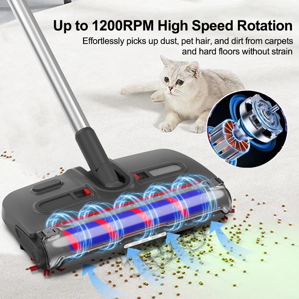Electric Sweeper Carpet Cleaner — Wireless Portable Handheld Floor Sweeper & Rotating Electric Floor Mop for Home