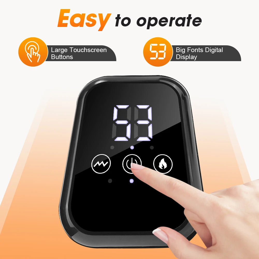 Electric Heated Knee Massage Pad – 3-Level Vibration Hot Compress for Joint & Muscle Relief