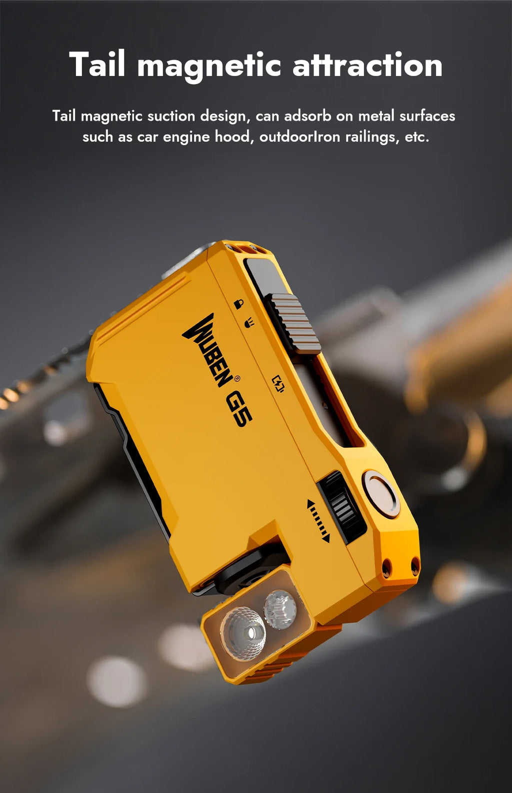 Wuben G5 EDC Pocket Flashlight – 400 Lumens, Dual Light Sources, RGB & USB-C Rechargeable