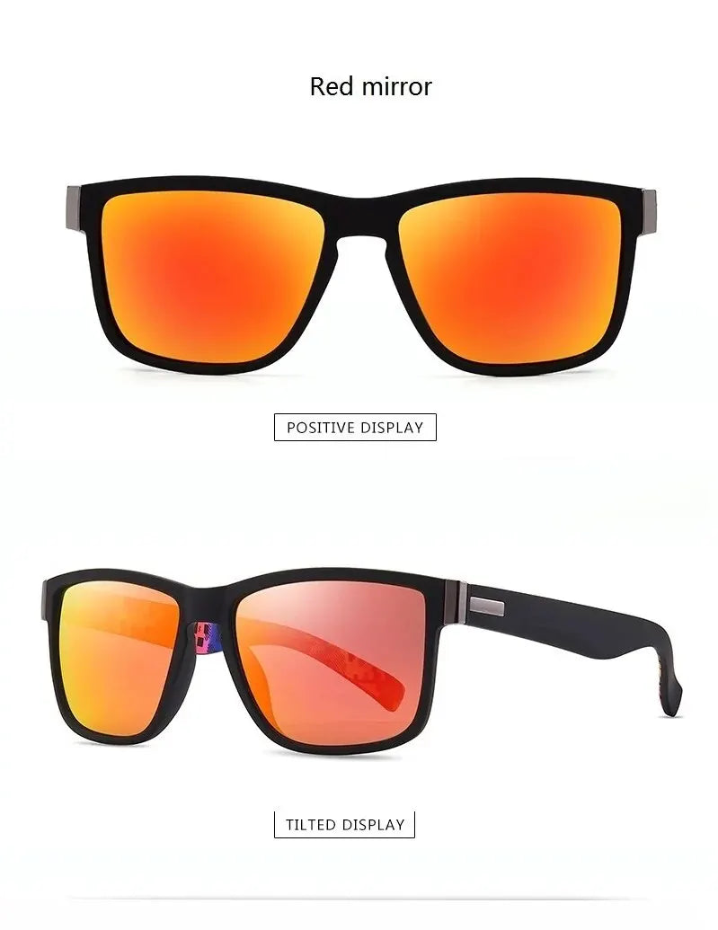 Fashionable Vintage Square Sunglasses | Luxury Designer Driving Fishing Eyewear for Men & Women