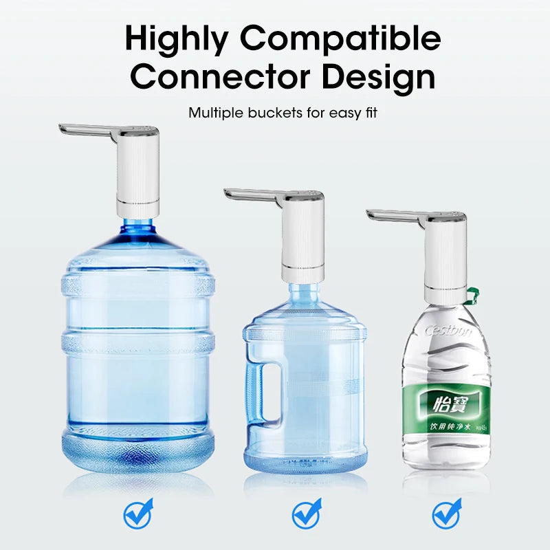 Mini Portable USB Water Dispenser Pump — Foldable Electric Bottle Pump for Home