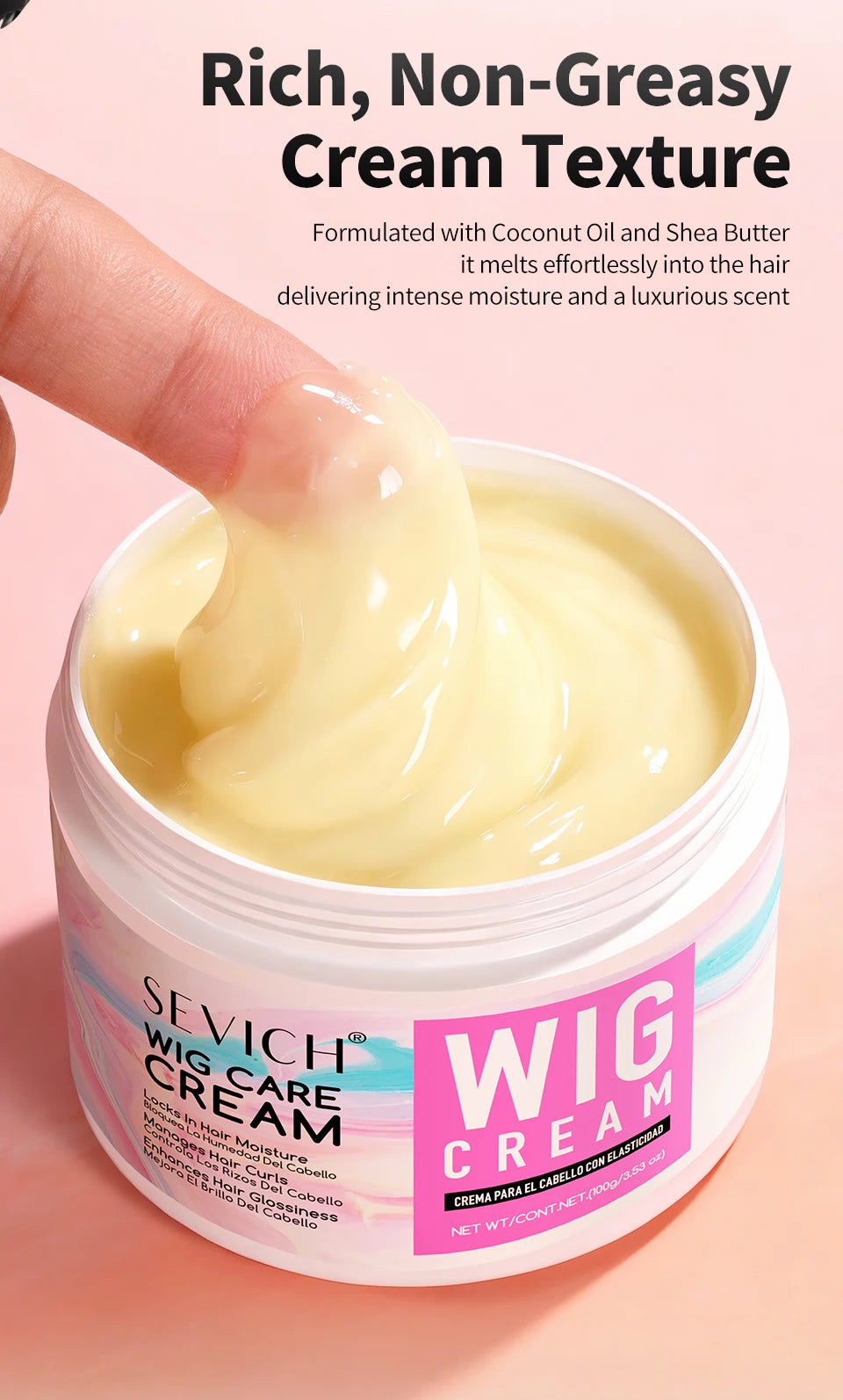 SEVICH Professional Wig Hair Care Products Wig Smoothing Keratin Hair Mask Oil Control Deep Cleansing Wig Shampoo Wig Care Spray