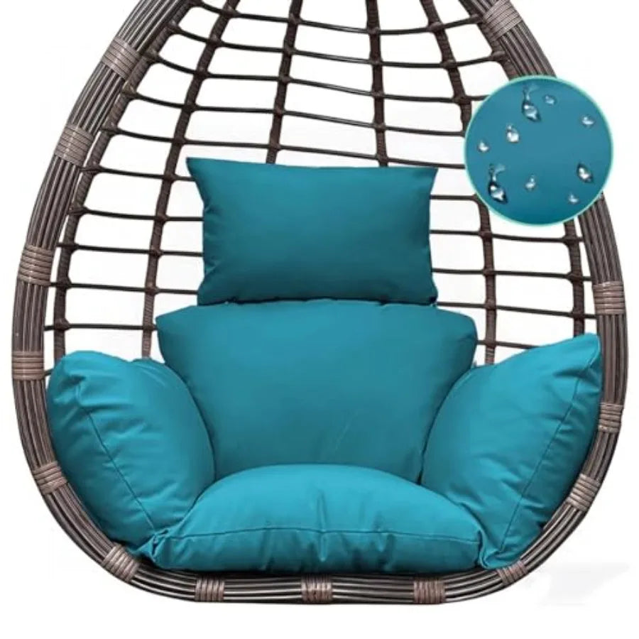 Egg Chair Cushion — Thick Hanging Chair Seat Pad for Indoor & Outdoor Use