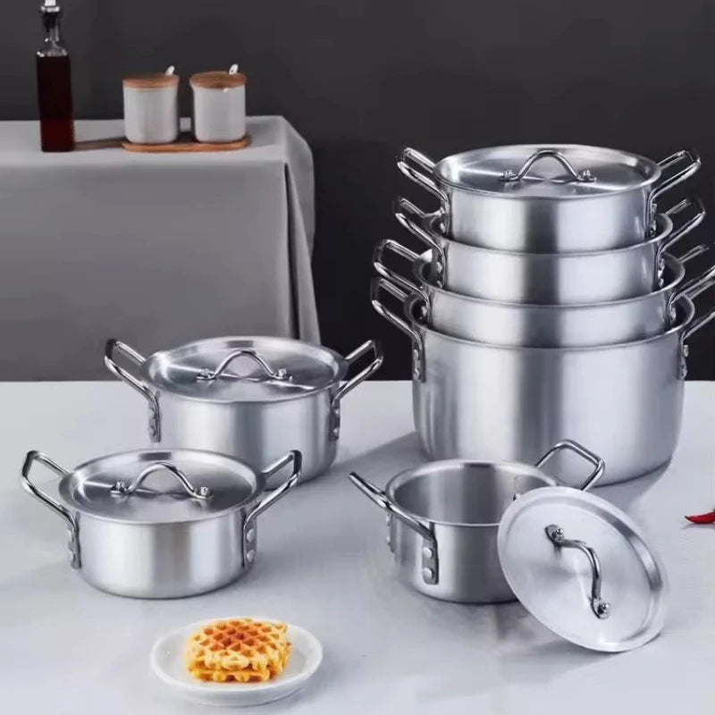 Aluminum Cookware Set – Stackable 5- & 7-Piece Options