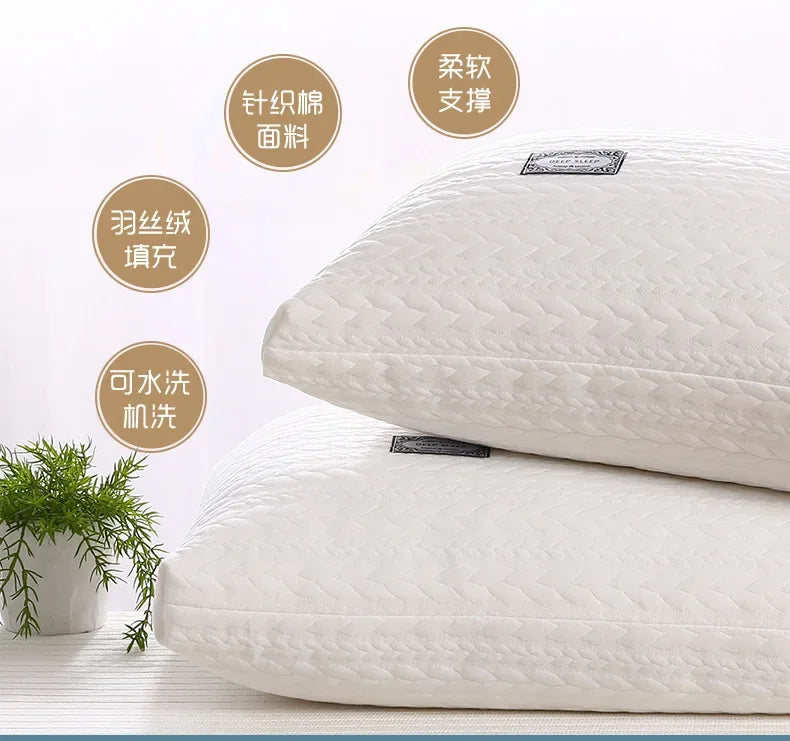 Soft Cervical Support Sleeping Pillow – Hotel Quality, 48x74cm, 600g or 800g Fill