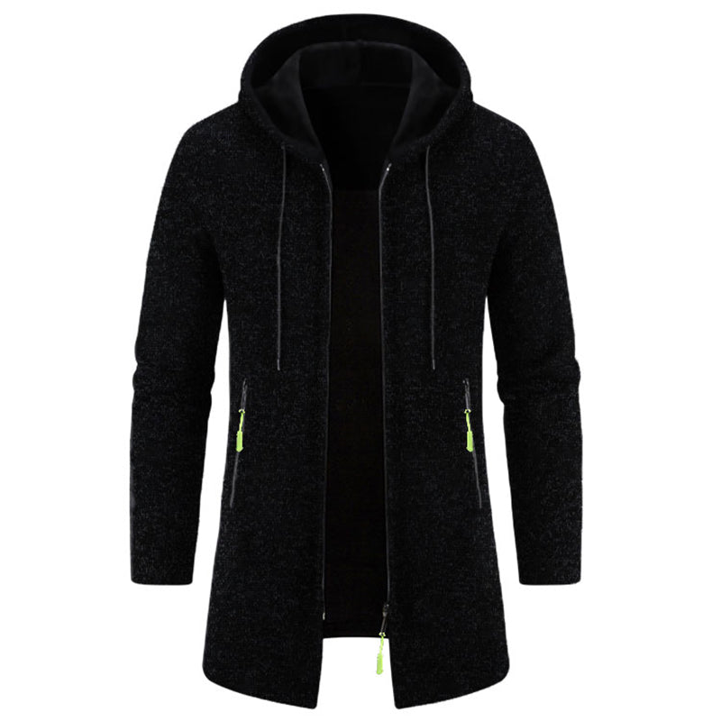 Men's Longline Zip-Up Hoodie