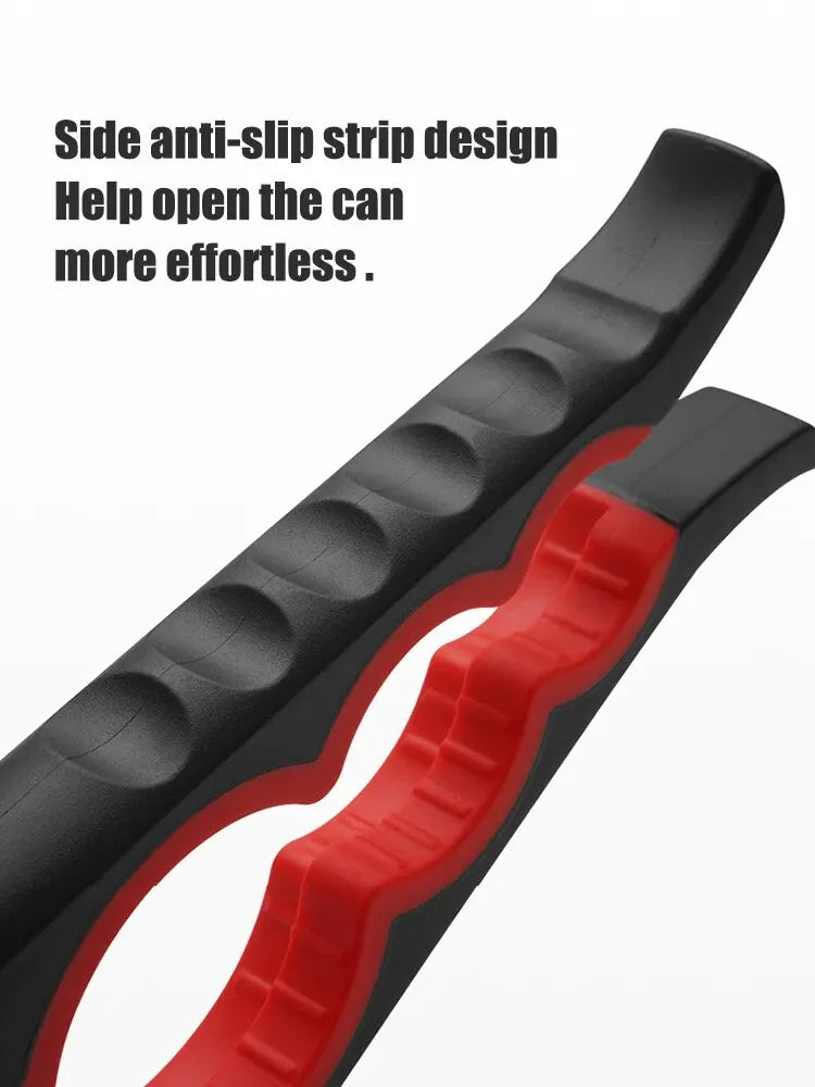 4-in-1 Multifunctional Can & Bottle Opener – Anti-Slip Ergonomic Cap Twister, PP+TPR, Black & Green