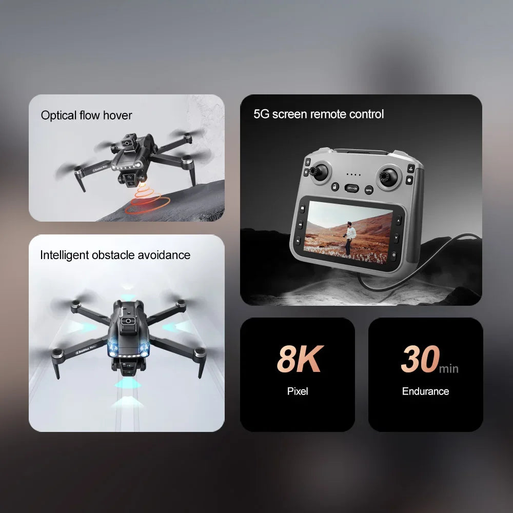 V198MAX GPS Drone with Screen Remote & Camera