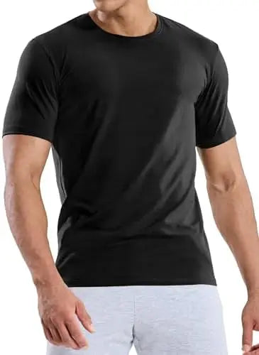 Men's Polyester Slim Fit Bodybuilding T-Shirt — Muscle Fit Performance Tee