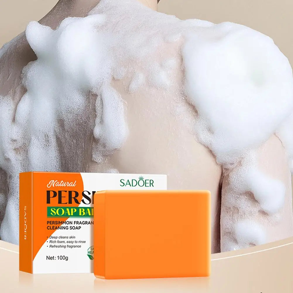 Persimmon Soap Bar 100g – Deep Cleansing, Oil Control & Odor Eliminating Skin Care