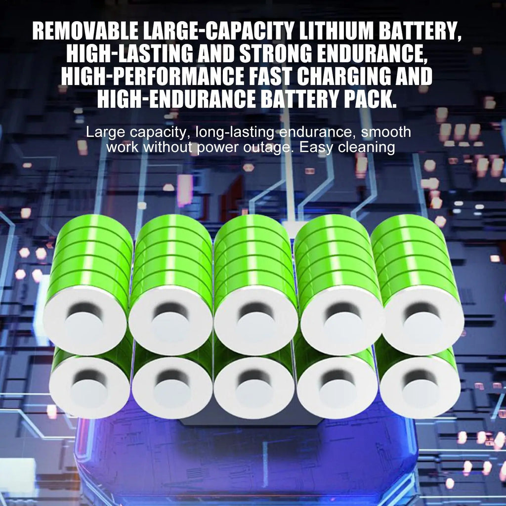Cordless High-Pressure Washer Gun – 3-Level Pressure, 5–8m Spray Range, Car Wash & Garden Cleaning (EU Plug)