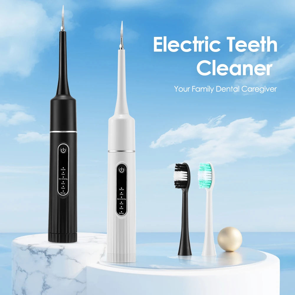 Dentist-Level Clean at Home — Electric Teeth Cleaner & Tartar Remover | 6-Gear Modes, 31,000 Vibrations/Min, IPX6 Waterproof, Type-C Charging