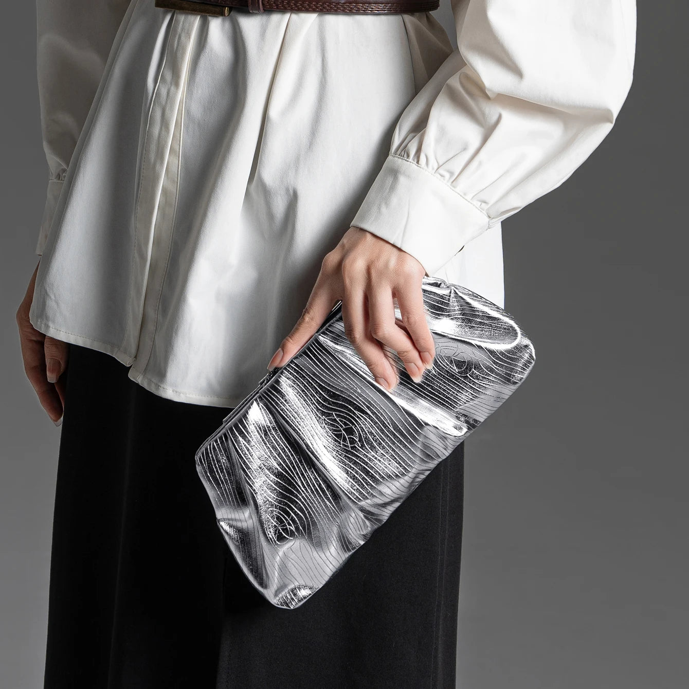 Luxury PU Evening Clutch Bag – Designer Wedding Party Shoulder Purse for Women