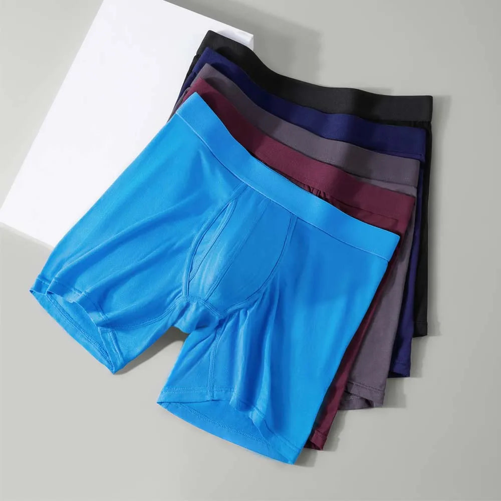 Men's Bamboo-Blend Long Boxer Briefs, 8-Pack