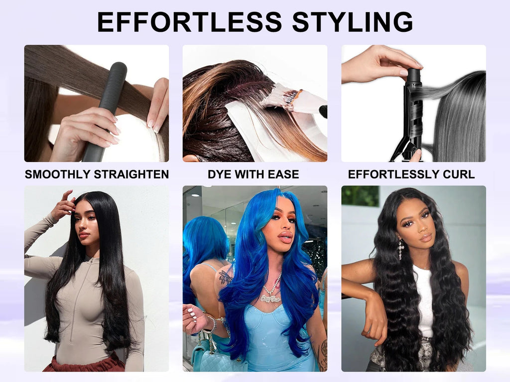 200% 46 40 Inch 13X6 HD Transparent Body Wave Lace Frontal Wig Loose Wave 13X513X7 HD Lace Front Human Hair Wigs For Black Women