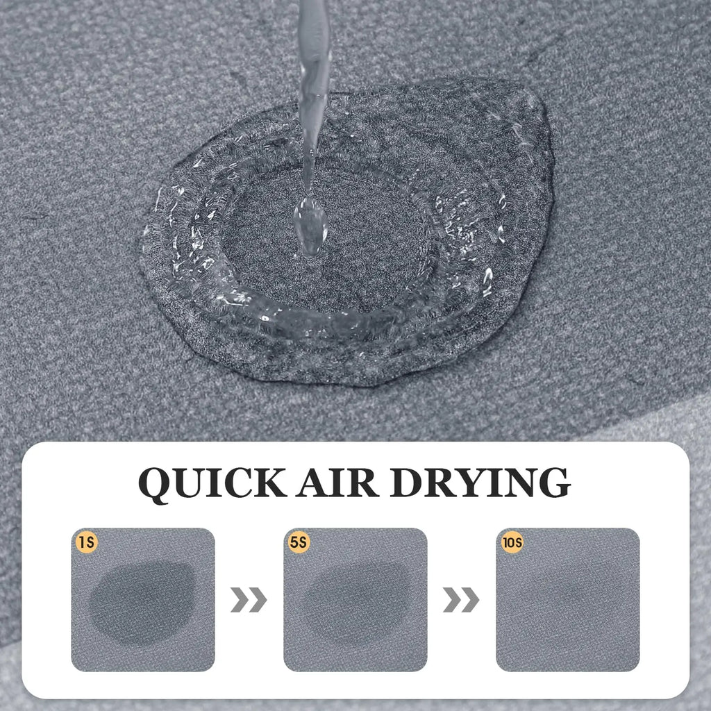 VIKAMA Bathroom Runner Rug – Quick-Dry Ultra Absorbent Non-Slip Bath Mat