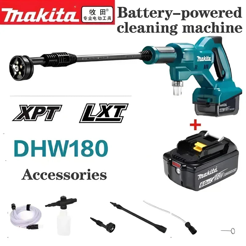 Cordless Pressure Washer – Makita 18V LXT Compatible