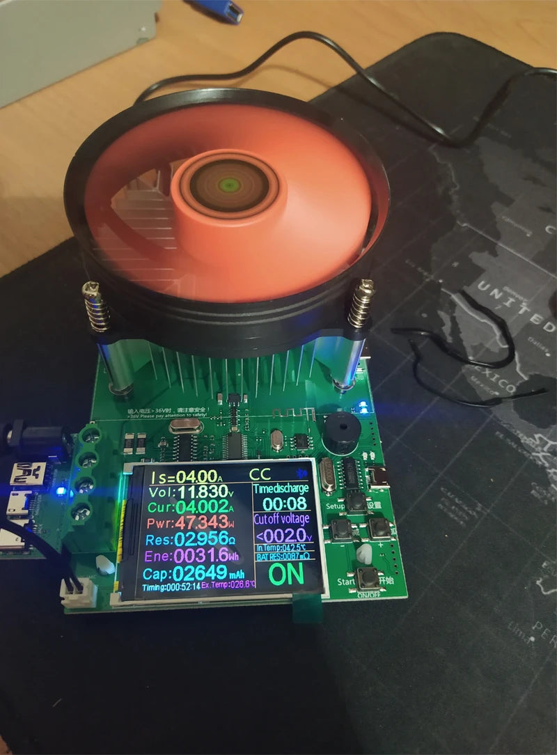 150W 25A Battery Capacity Tester – DC USB Electronic Load & Lithium Discharge Monitor with PC App