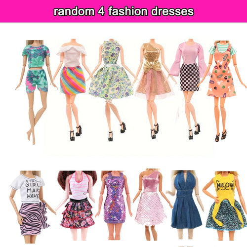 64-Piece Doll Clothes & Accessories Set — Fashion Gowns, Swimsuits, Shoes & More for 11.5" Dolls