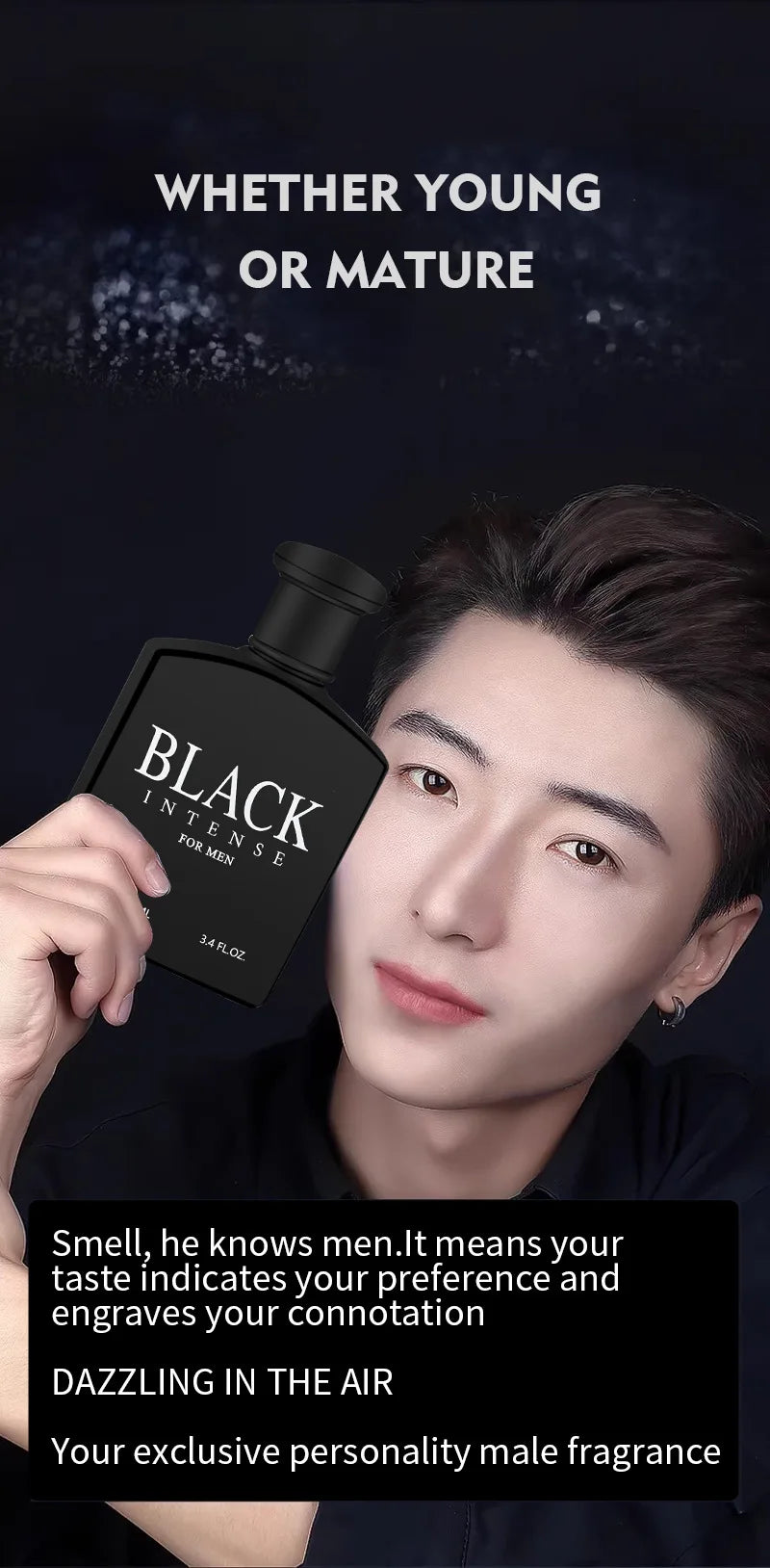 100ml Musk Perfume Spray for Men – Long-Lasting Floral Seductive Fragrance