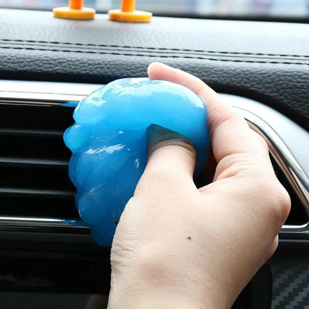 Car Interior Cleaning Soft Gel Duster – Dashboard, Air Vent & Laptop Keyboard Dust Remover