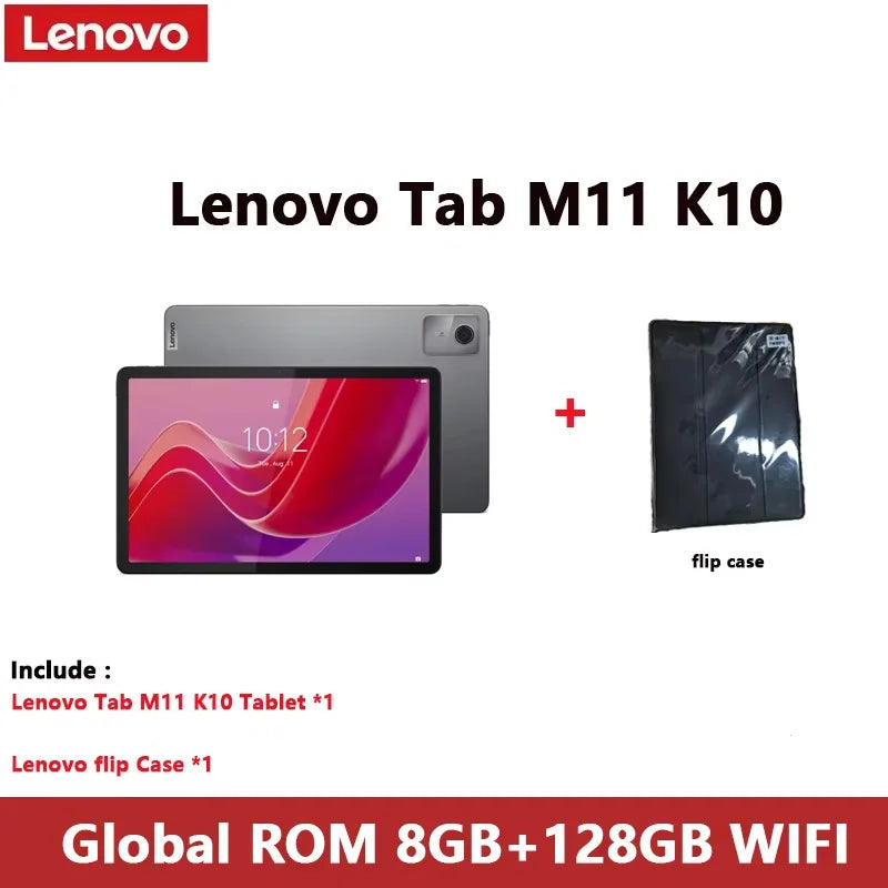 Lenovo Tab M11 11" Android 13 Tablet – 8GB RAM, 128GB, 4G LTE, Widevine L1, 7040mAh