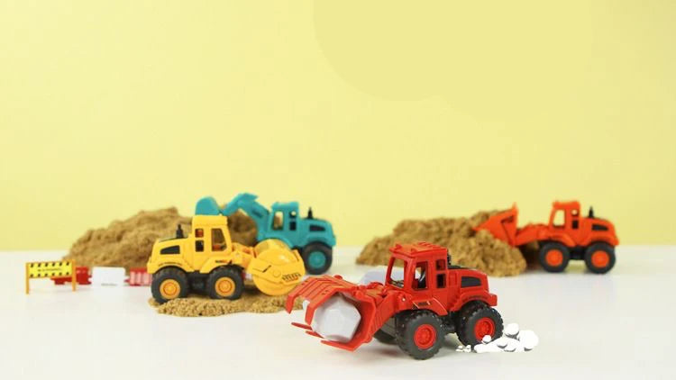 Inertial Construction Vehicle Toy – Excavator, Bulldozer, Road Roller & Claw Machine
