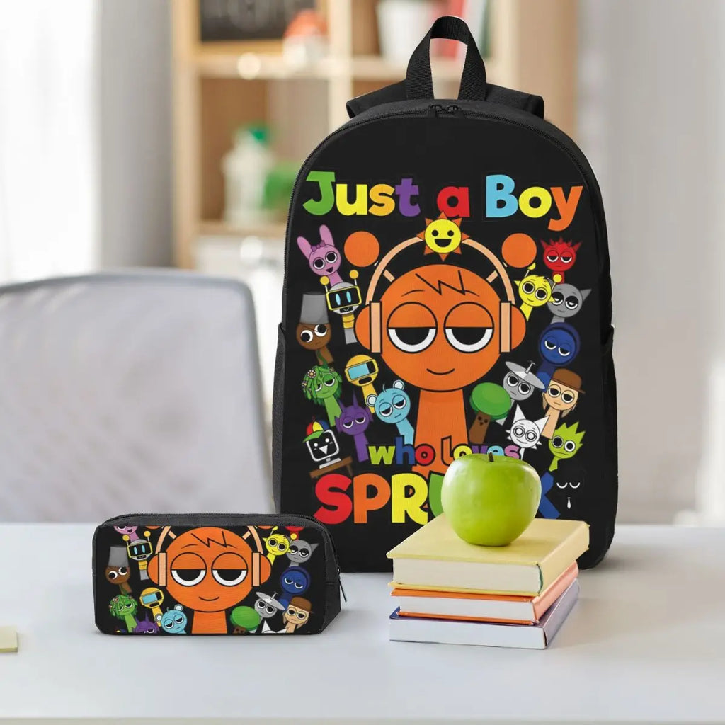 Sprunki Backpack Set – Lunch Bag & Pencil Case