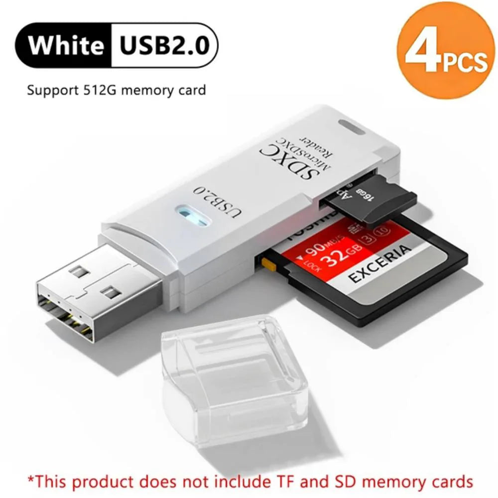 USB 3.0 Multi-Card Reader & Hub Adapter – SD, TF, MiniSD, Flash Drive for PC & Laptop