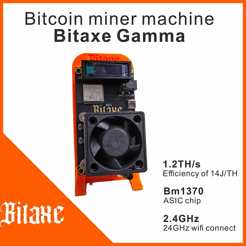 2026 Latest Gamma 601 1.2TH/s Open Source Bitcoin Miner With Power Supply